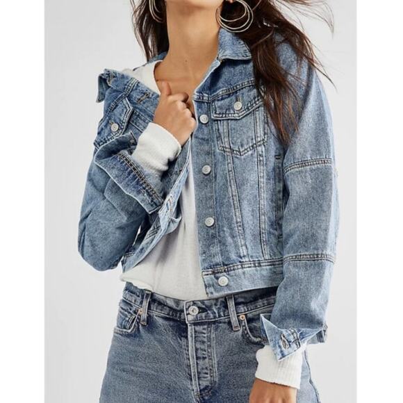 Free People Rumors Denim Jacket - Picture 1 of 7